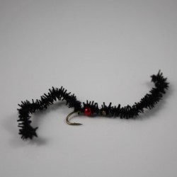 Nymphs black holo red beaded chewing gum worm $2.34