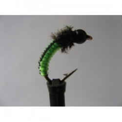 Nymphs juicy grub black green tungsten $2.34