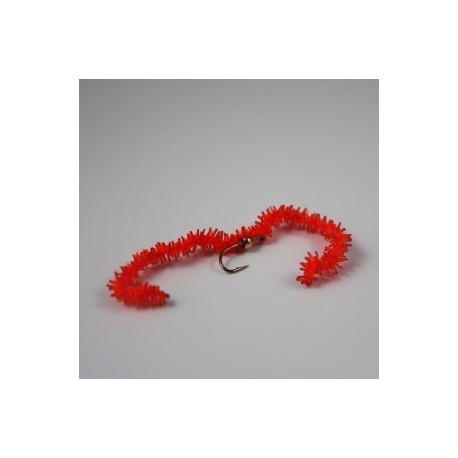 Nymphs red with gold bead chewing gum worm $2.34