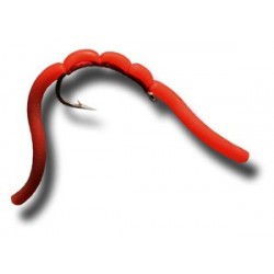 Nymphs Squiggly San Juan Worm Red $2.34