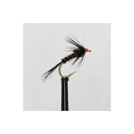 Nymphs black red head cruncher $2.34