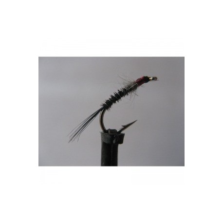 Nymphs Standards muskins black red nymph $2.34