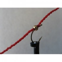 Nymphs Standards gold head flexifloss blood worm $2.34