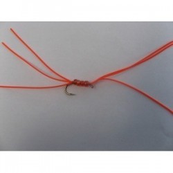 Nymphs Standards orange rubber b w $2.34