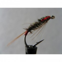 Nymphs Standards uv rib black holo red diawl bach $2.34