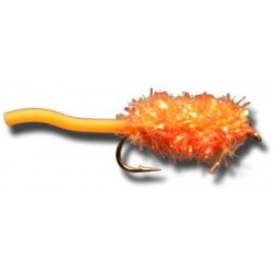 Nymphs Standards Squiggly Estaz Egg FL Orange $2.34