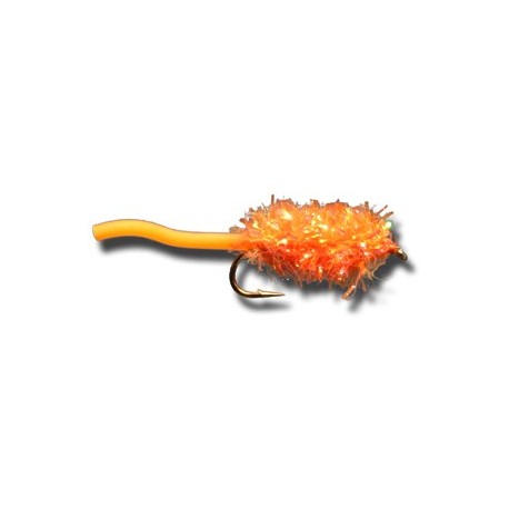 Nymphs Standards Squiggly Estaz Egg FL Orange $2.34