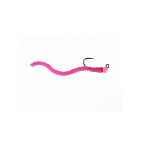 Nymphs Standards beadhead tactical squirm worm pink $2.34