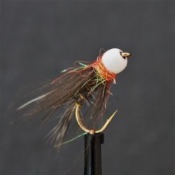 Nymphs Standards white hot head glister collar bug orange thorax nymph $2.34