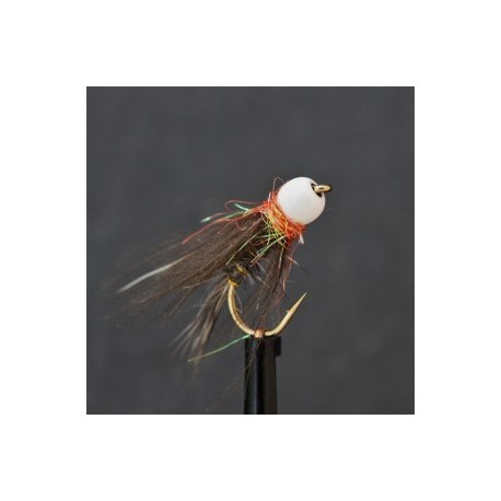 Nymphs Standards white hot head glister collar bug orange thorax nymph $2.34