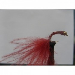 Nymphs Standards gold head epoxy marabou b w $2.34