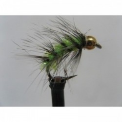 Nymphs Standards gold head grizzle lime $2.34