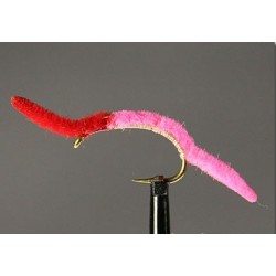 Nymphs Standards San Juan Worm Pink Red Side $2.34