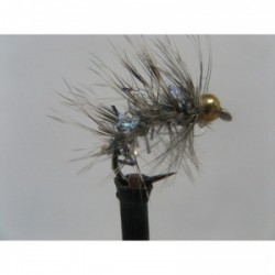 Nymphs Standards gold head grizzle silver $2.34