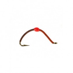 Nymphs Standards wired worm brown orange $2.34