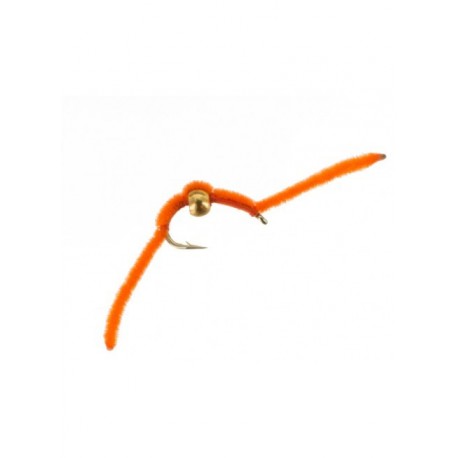 Nymphs Standards beadhead san juan worm orange $2.34