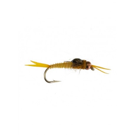 Nymphs Pure beadhead epoxy micro stonefly golden $2.34
