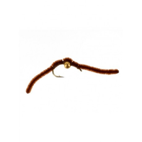 Nymphs Pure beadhead san juan worm brown $2.34