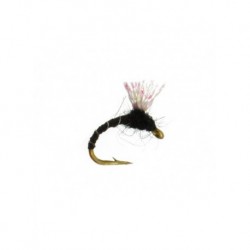 Nymphs Pure zebra flash midge black $2.34