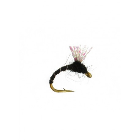 Nymphs Pure zebra flash midge black $2.34