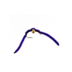 Nymphs Pure beadhead san juan worm purple $2.34
