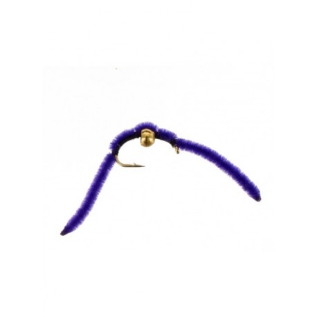 Nymphs Pure beadhead san juan worm purple $2.34