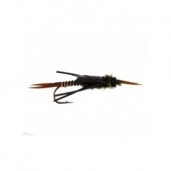 Nymphs Pure copper stonefly black $2.34