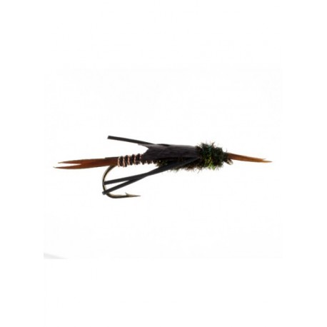 Nymphs Pure copper stonefly black $2.34