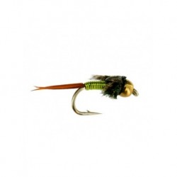 Nymphs Pure beadhead copper john chartreuse $2.34