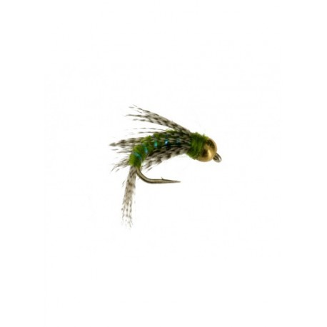 Nymphs Pure beadhead bird of prey olive dubbed $2.34