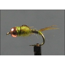 Nymphs Pure Micro Mayfly Nymph Olive side $2.34