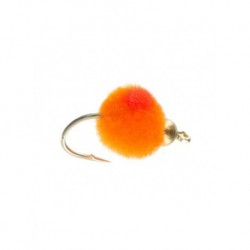 Nymphs Pure beadhead glo bug burnt orange flame $2.34