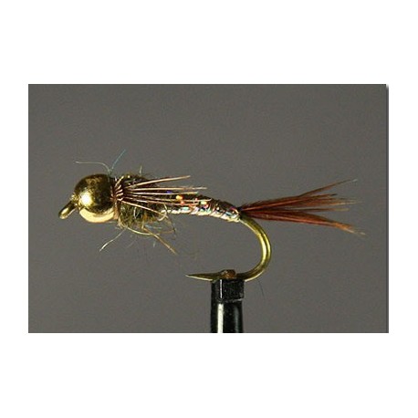 Nymphs Pure Lightning Bug Bead Head Gold Side $2.34