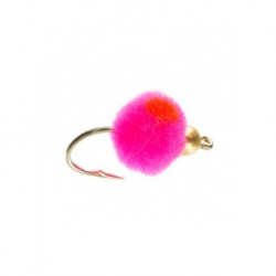 Nymphs Pure beadhead glo bug cerise flame $2.34