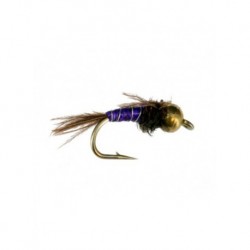 Nymphs Pure beadhead lightning bug purple $2.34