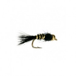 Nymphs Pure beadhead flashback hares ear black $2.34