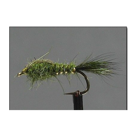Nymphs Pure Hares Ear Nymph Olive side $2.34