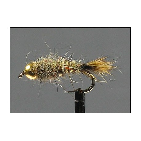 Nymphs Pure Hares Ear Nymph Bead Head Flashback Natural side $2.34