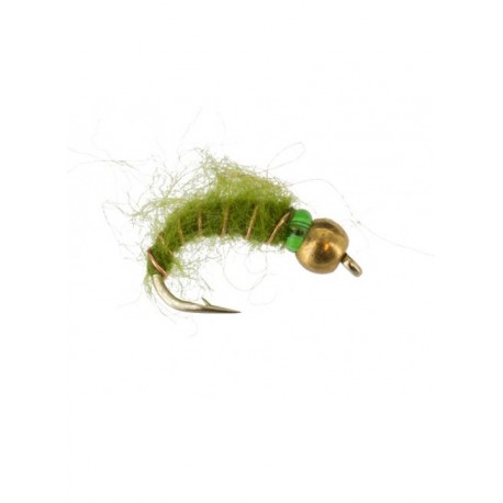 Nymphs Pure beadhead shaggy caddis olive $2.34
