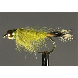Nymphs Pure Hares Ear Bead Head Light Olive Side $2.34