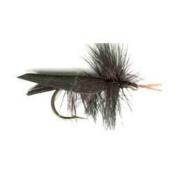 Dries black horned caddis button $2.34