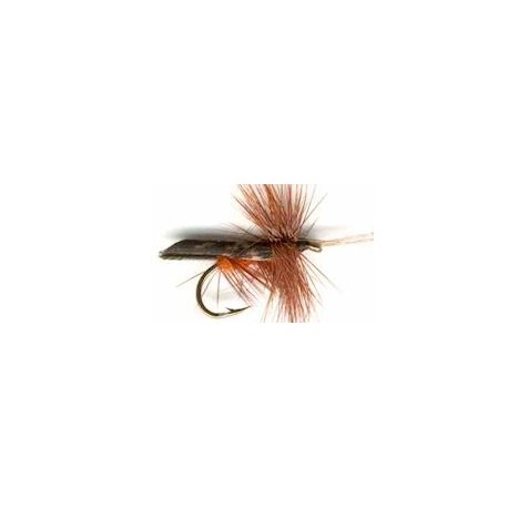 Dries dark brown hornded caddis button $2.34