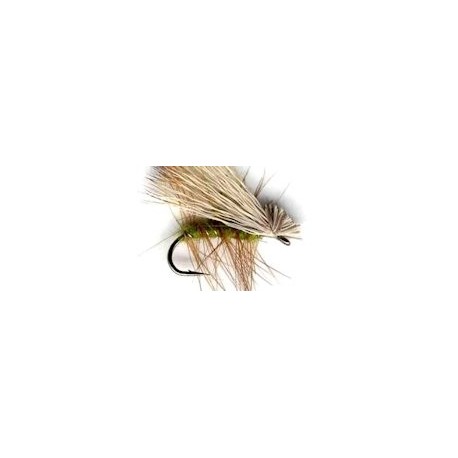 Dries olive elk hair caddis button $2.34