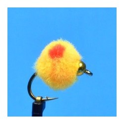 Beaded Nymphs Bead Head Orange W Red Spot $2.42