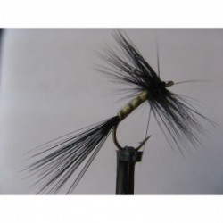 Dries Pure black hackled mayfly $2.34