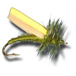 Dries Pure Foam Wing Caddis Olive $2.34