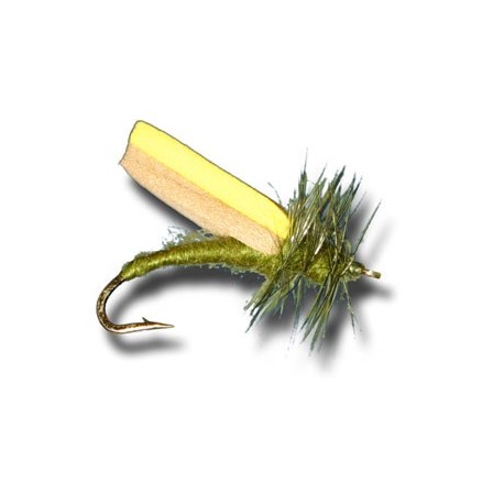 Dries Pure Foam Wing Caddis Olive $2.34