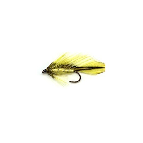 Streamers yellow badger matuka button $2.64