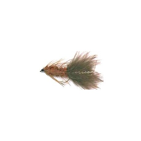 Streamers brown woolly bugger button $2.64