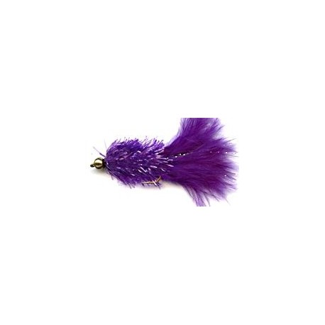 Streamers purple crystal woolly bugger button $2.64